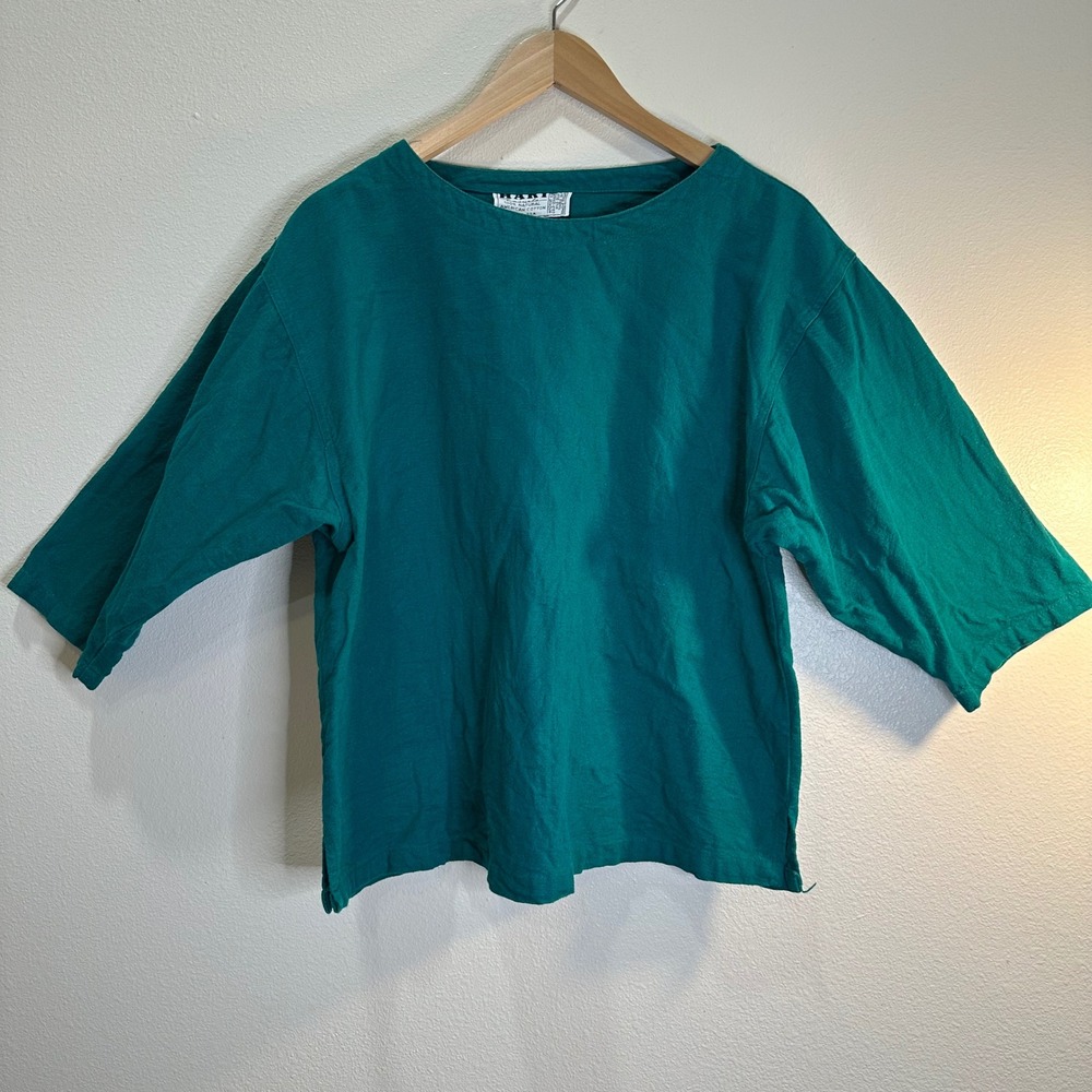 HARI Casuals 100% Natural American Cotton 3/4 Sleeve T-Shirt Top Size M